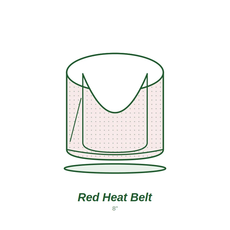 Red Heat Belts 8"
