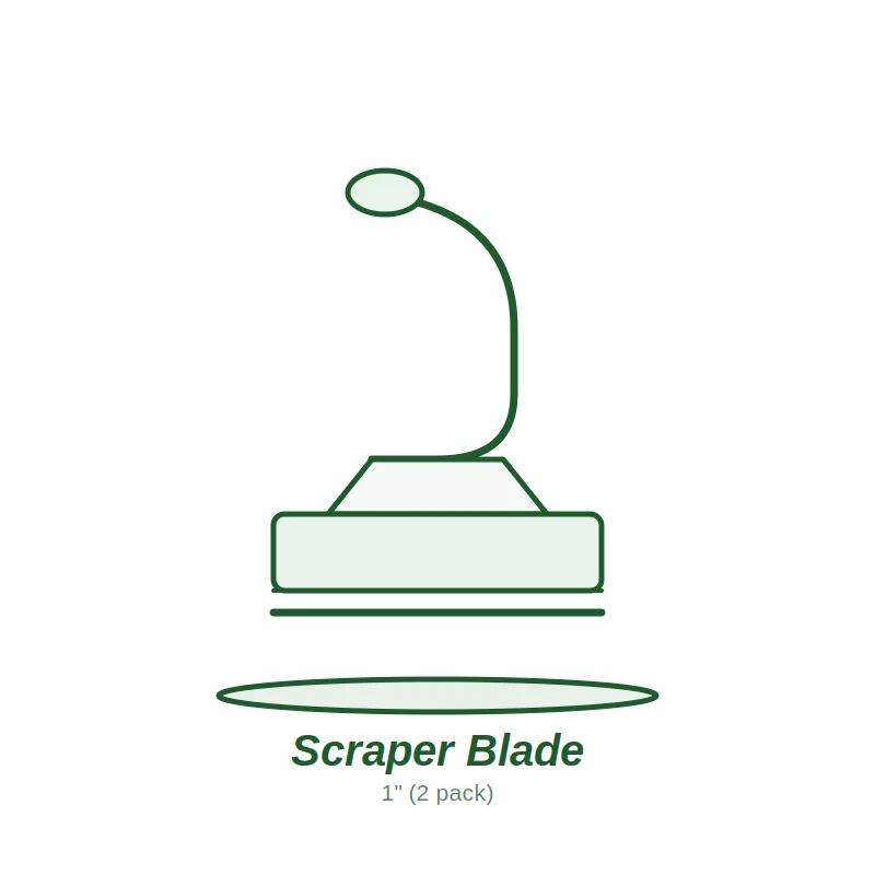 Scraper Blade 1" inch (2pack)