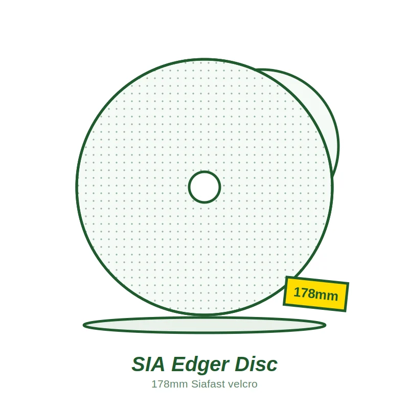 SIA 1749 Edger Disc 178mm Siafast (Velcro)
