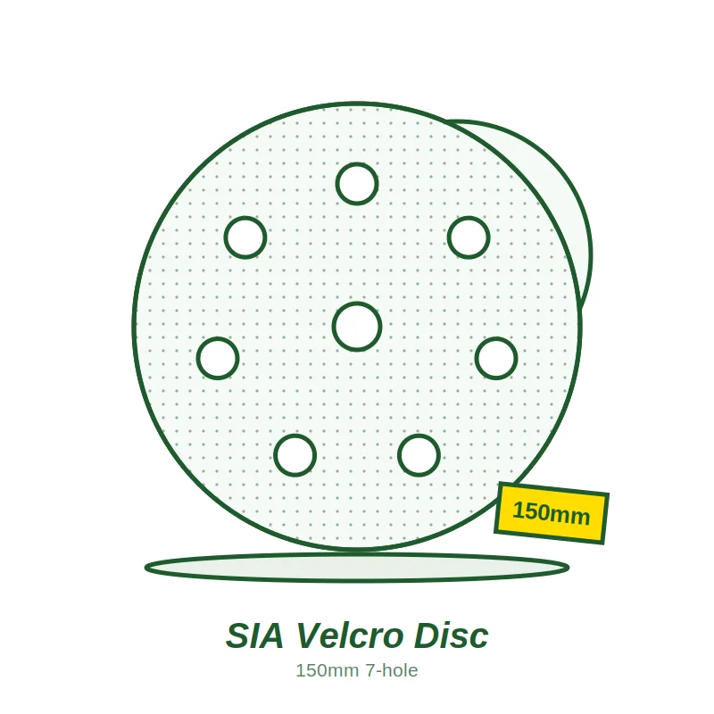 SIA 1815 Velcro Disc 150mm 7-Hole