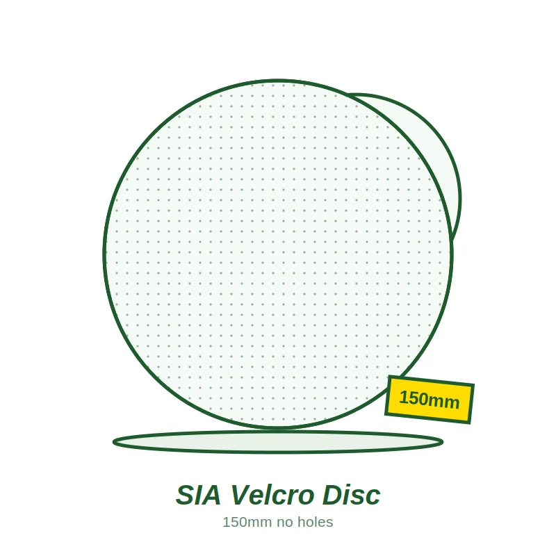 SIA 1815 Velcro Disc 150mm No Holes
